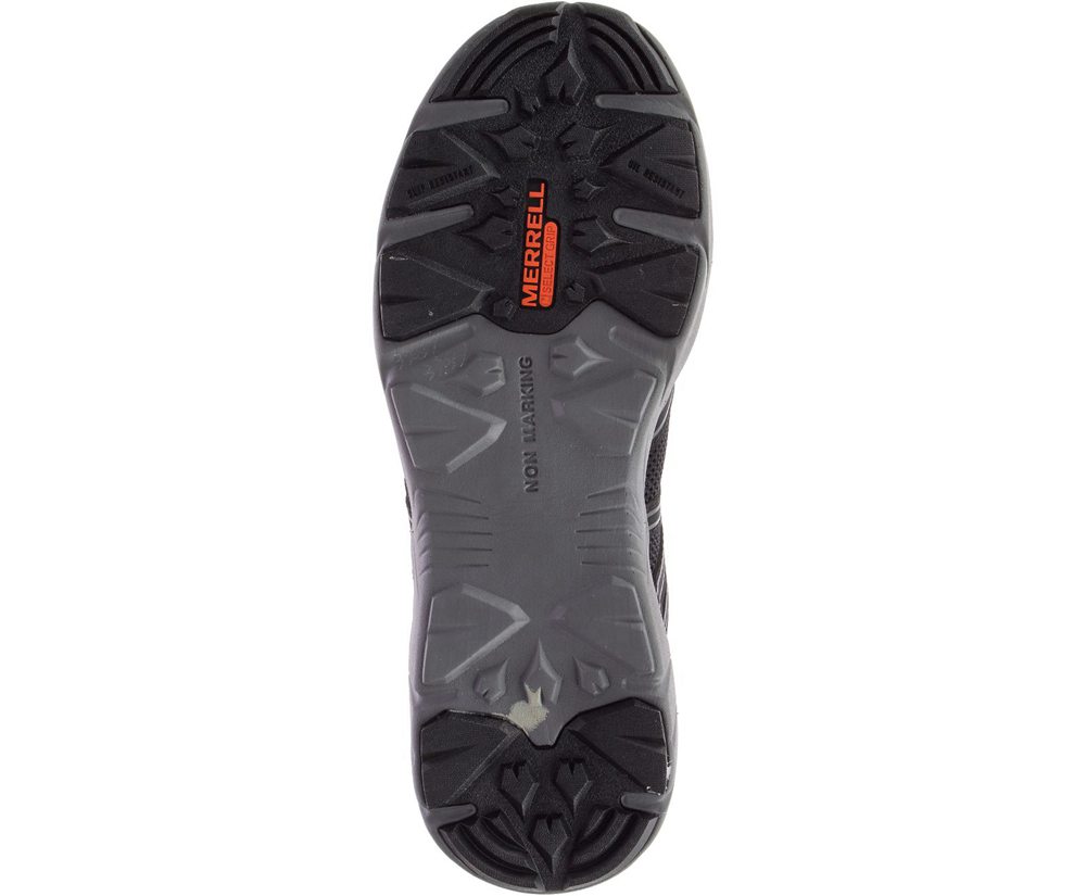 Merrell Work Shoes Black - Fullbench Superlite Alloy Toe SD+ Wide Width - Mens 38JNMESQV